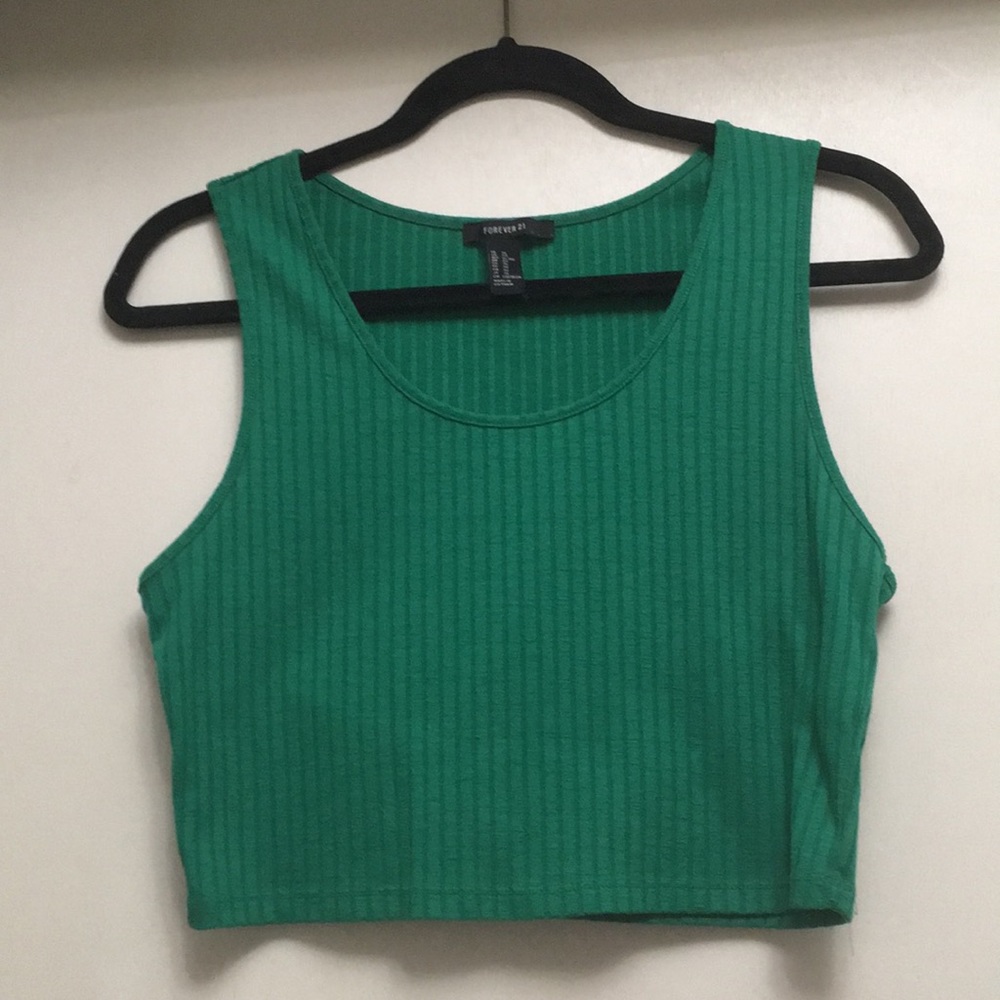 Emerald Green Crop Tank